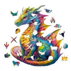 Alternative view of Wooden Jigsaw Puzzle-Dragon