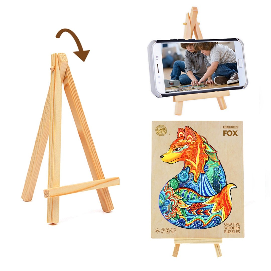 Wooden Jigsaw Puzzle- LEISURELY FOX - Image 3
