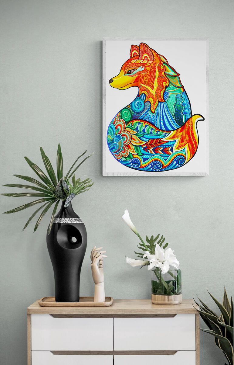 Wooden Jigsaw Puzzle- LEISURELY FOX - Image 5