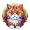 Wooden Jigsaw Puzzle-MANDALA CAT