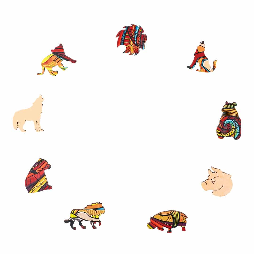 Wooden Jigsaw Puzzle-STATELY LION - Image 3