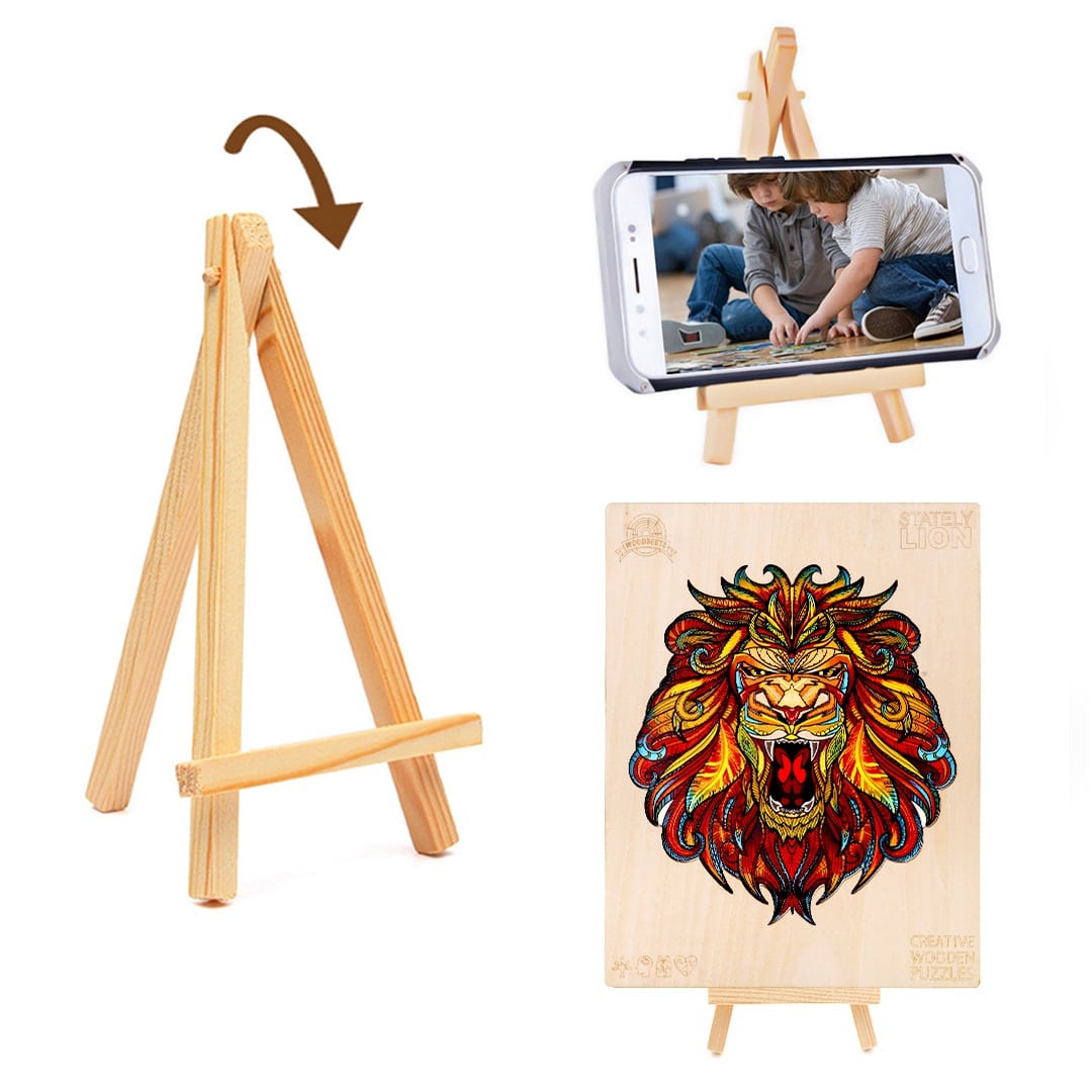 Wooden Jigsaw Puzzle-STATELY LION - Image 7