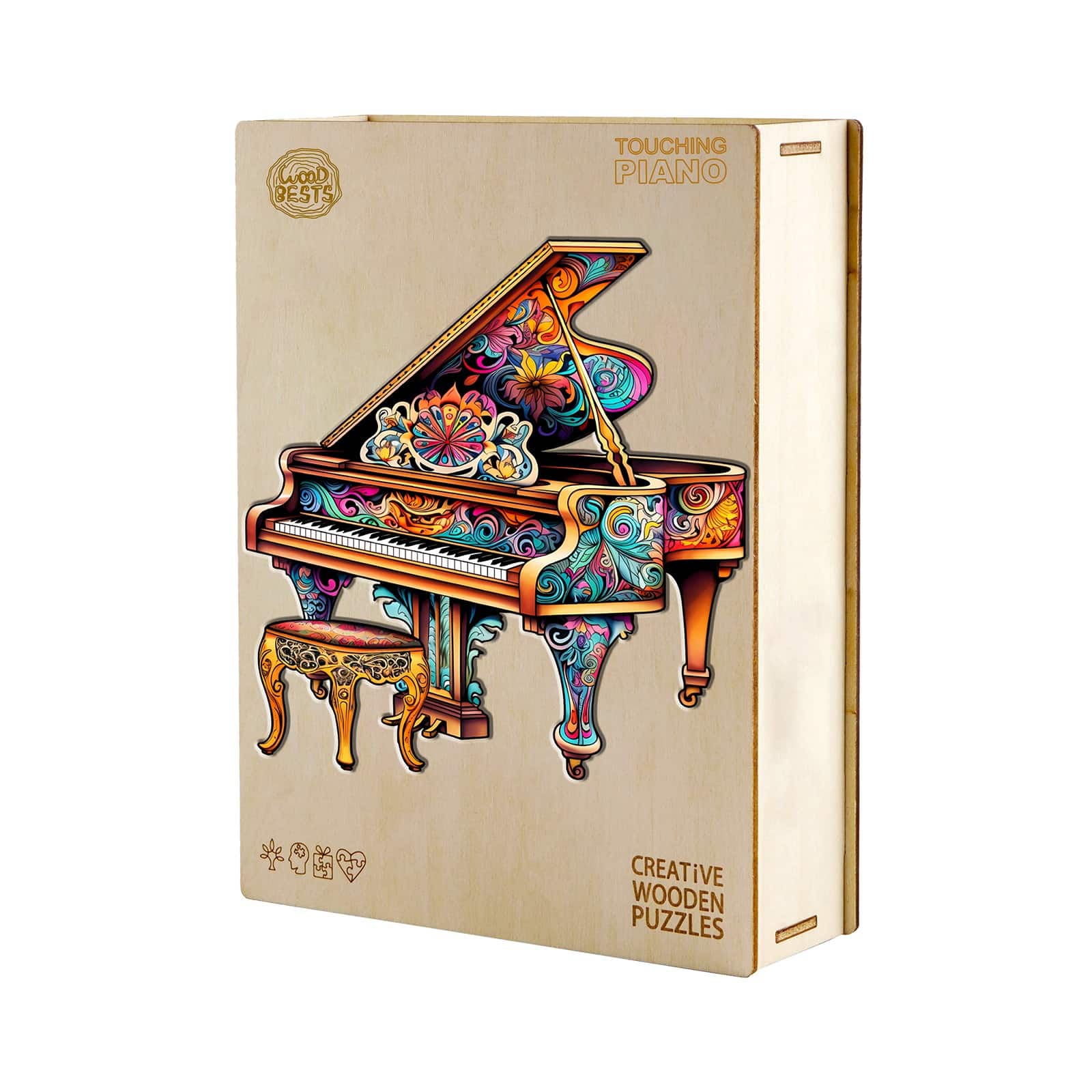 Wooden Jigsaw Puzzle- Touching piano - Image 5