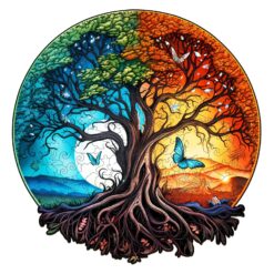 Wooden Jigsaw Puzzle- YIN YANG TREE OF LIFE-5