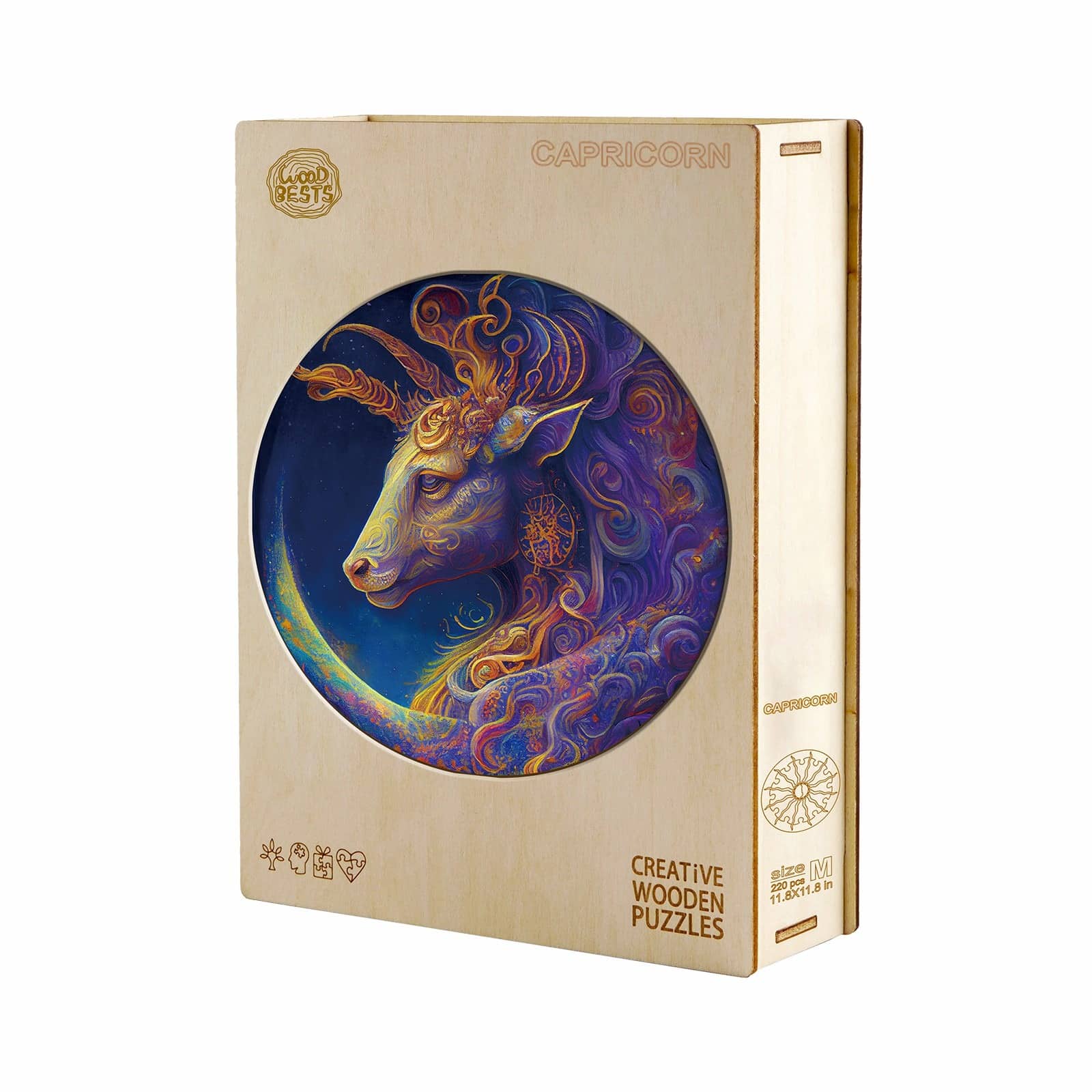 Zodiac Wooden Jigsaw Puzzle-Capricorn - Image 6