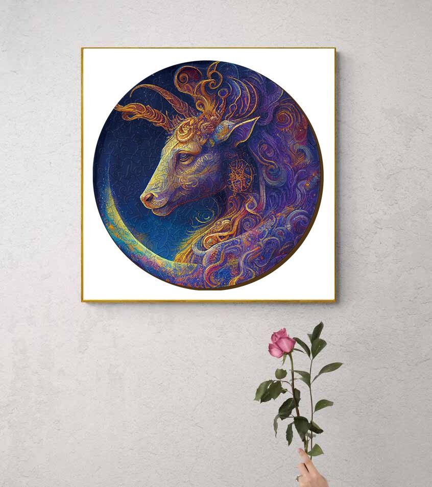 Zodiac Wooden Jigsaw Puzzle-Capricorn - Image 8