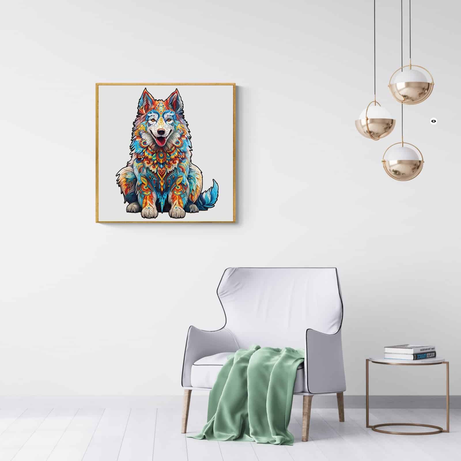 Wooden Jigsaw Puzzle-Alaskan Malamute - Image 7