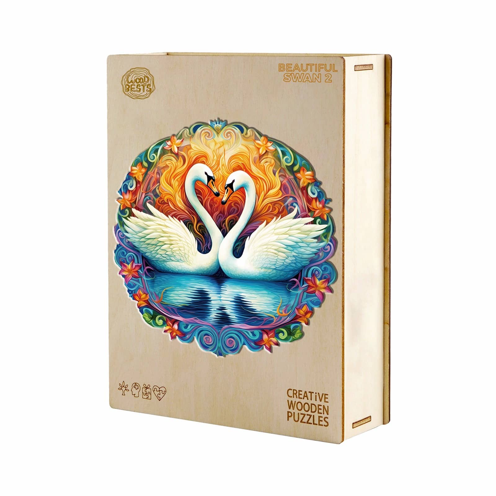 Wooden Jigsaw Puzzle-Beautiful swan2 - Image 5