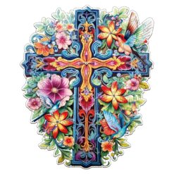 Wooden Jigsaw Puzzle-Blessing Cross-2