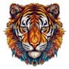 Wooden Jigsaw Puzzle-Brave Tiger