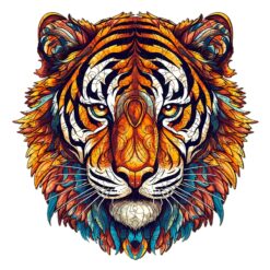 Wooden Jigsaw Puzzle-Brave Tiger
