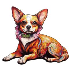 Wooden Jigsaw Puzzle-Charming Chihuahua