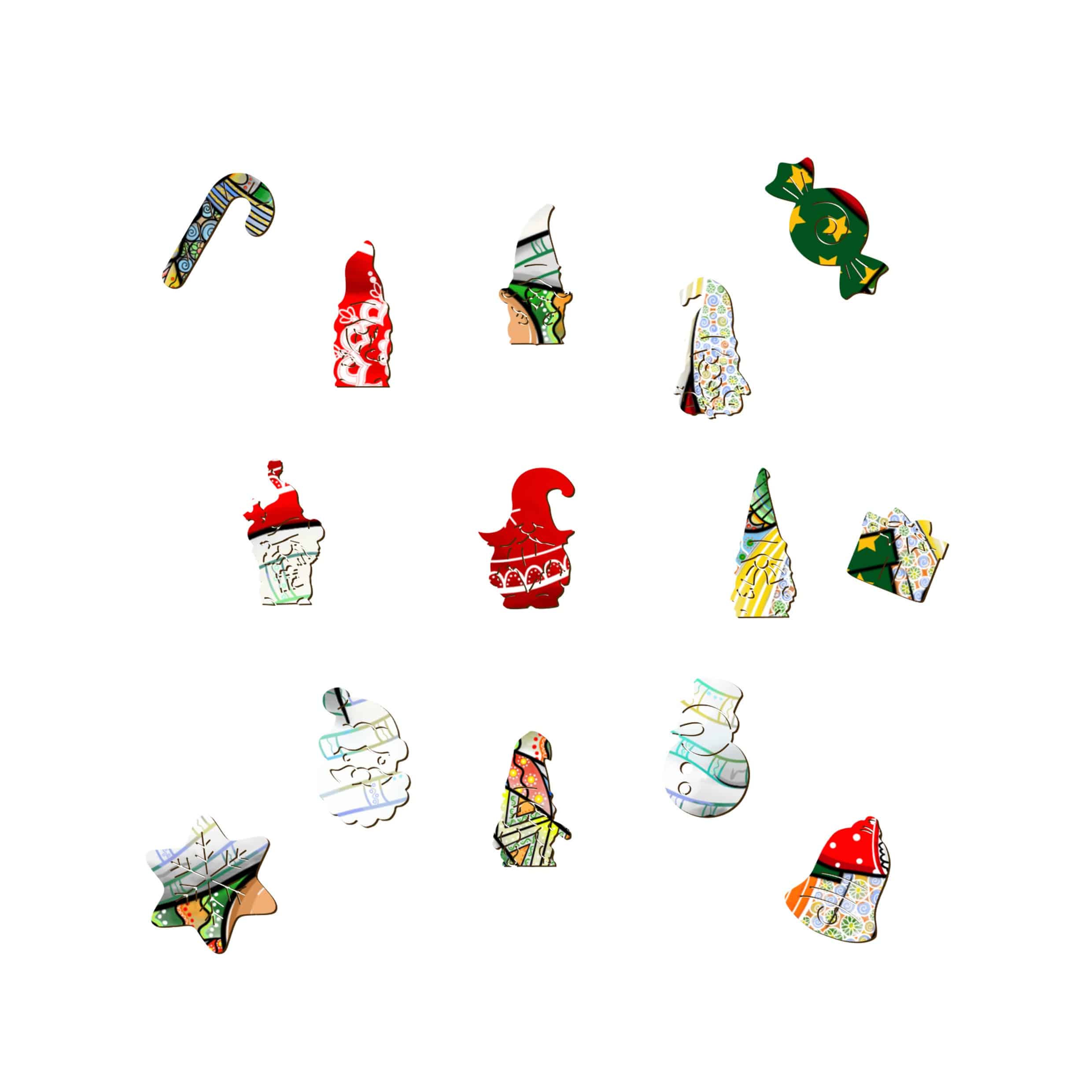 Wooden Jigsaw Puzzle-CHRISTMAS GOBLIN - Image 3