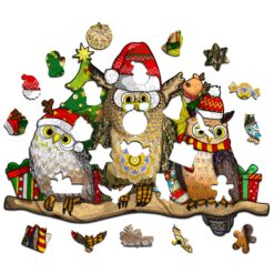 Alternative view of Wooden Jigsaw Puzzle-CHRISTMAS PARTY