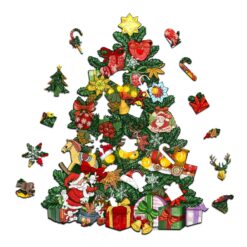 Alternative view of Wooden Jigsaw Puzzle-CHRISTMAS TREE