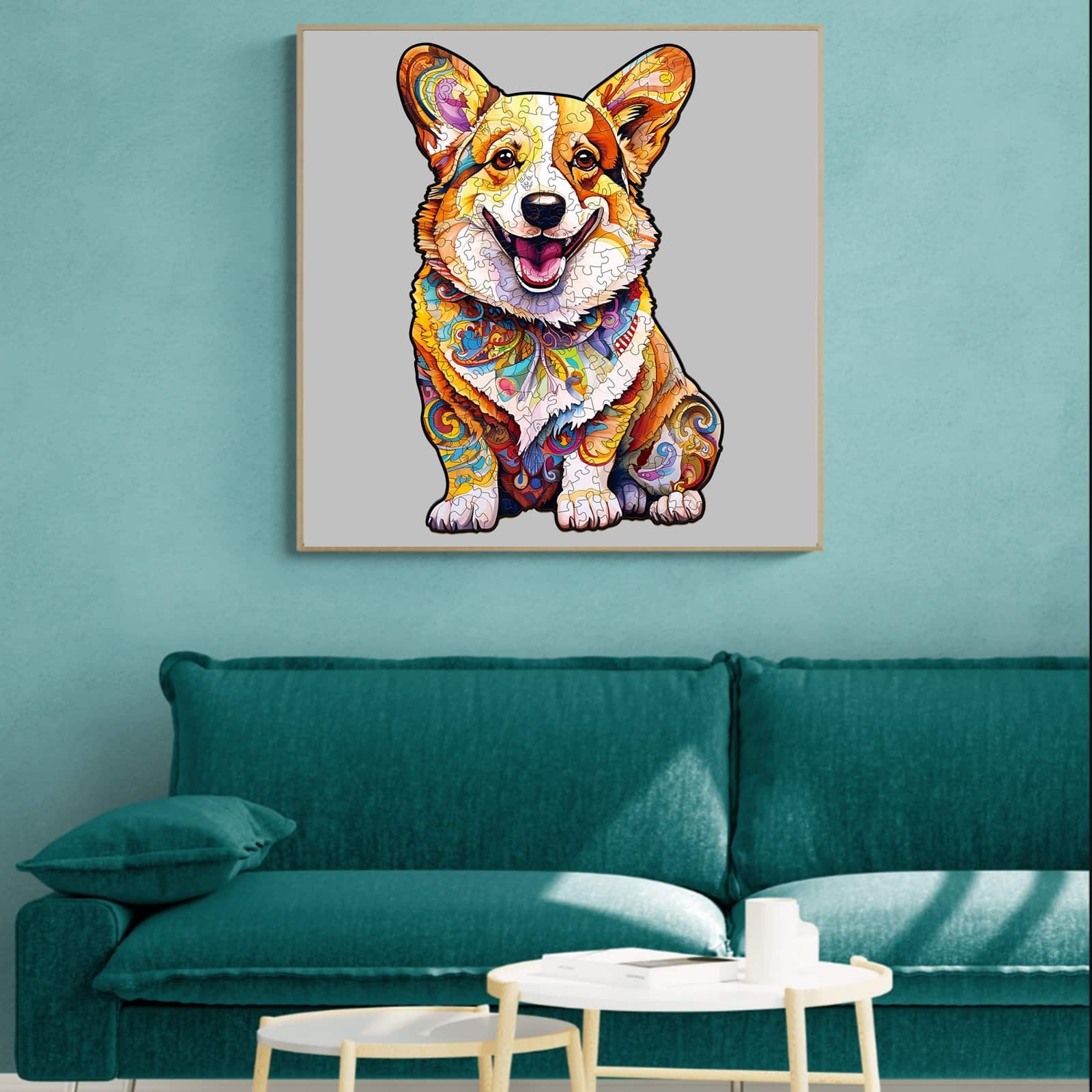 Wooden Jigsaw Puzzle-CLEVER CORGI-3 - Image 8