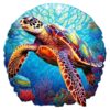 Wooden Jigsaw Puzzle-DEEP SEA TURTLE-2