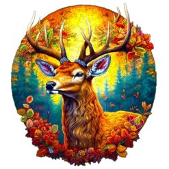 Wooden Jigsaw Puzzle-DEER OF LIFE-1