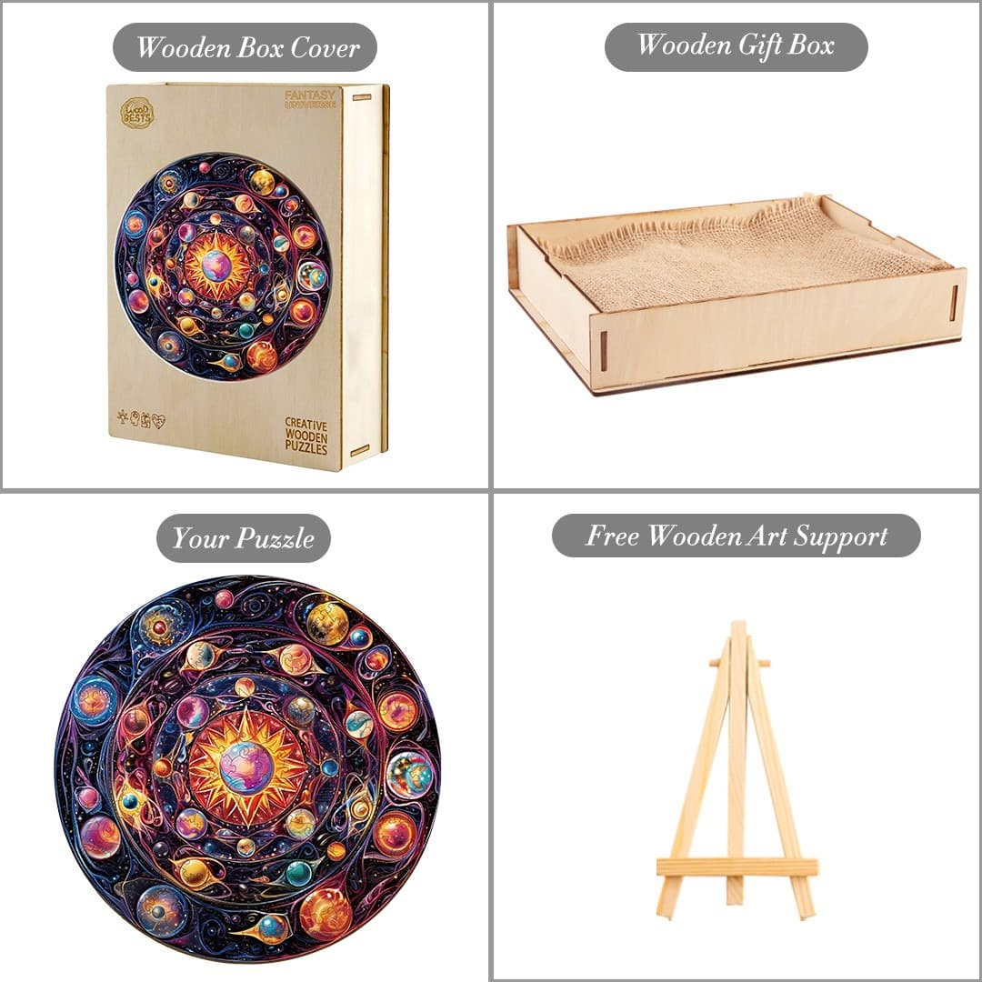 Wooden Jigsaw Puzzle-Fantasy Universe - Image 4