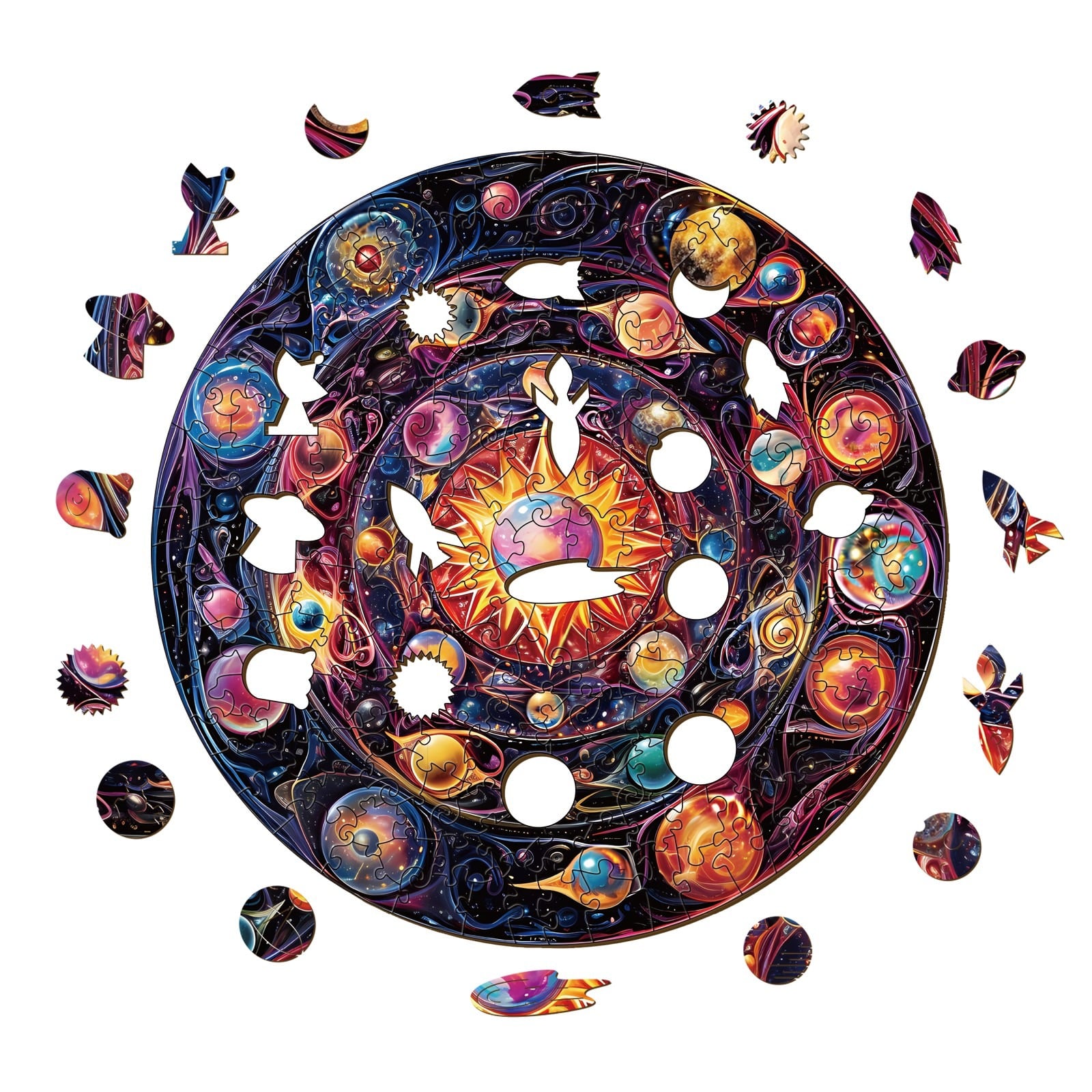 Wooden Jigsaw Puzzle-Fantasy Universe - Image 2