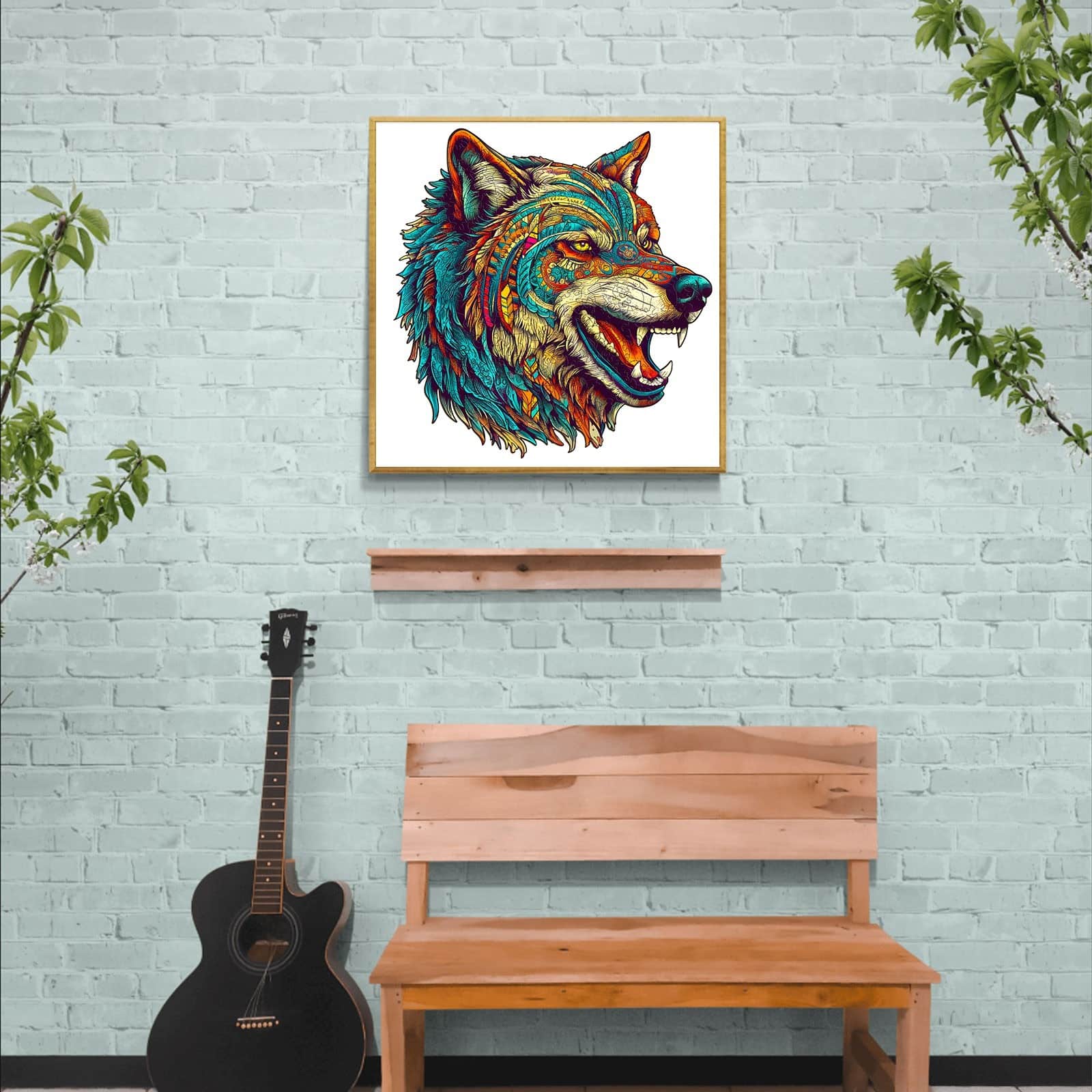 Wooden Jigsaw Puzzle-Fierce Wolf - Image 7
