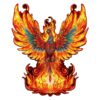 Wooden Jigsaw Puzzle-Flame-born Phoenix