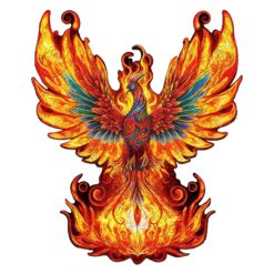 Wooden Jigsaw Puzzle-Flame-born Phoenix