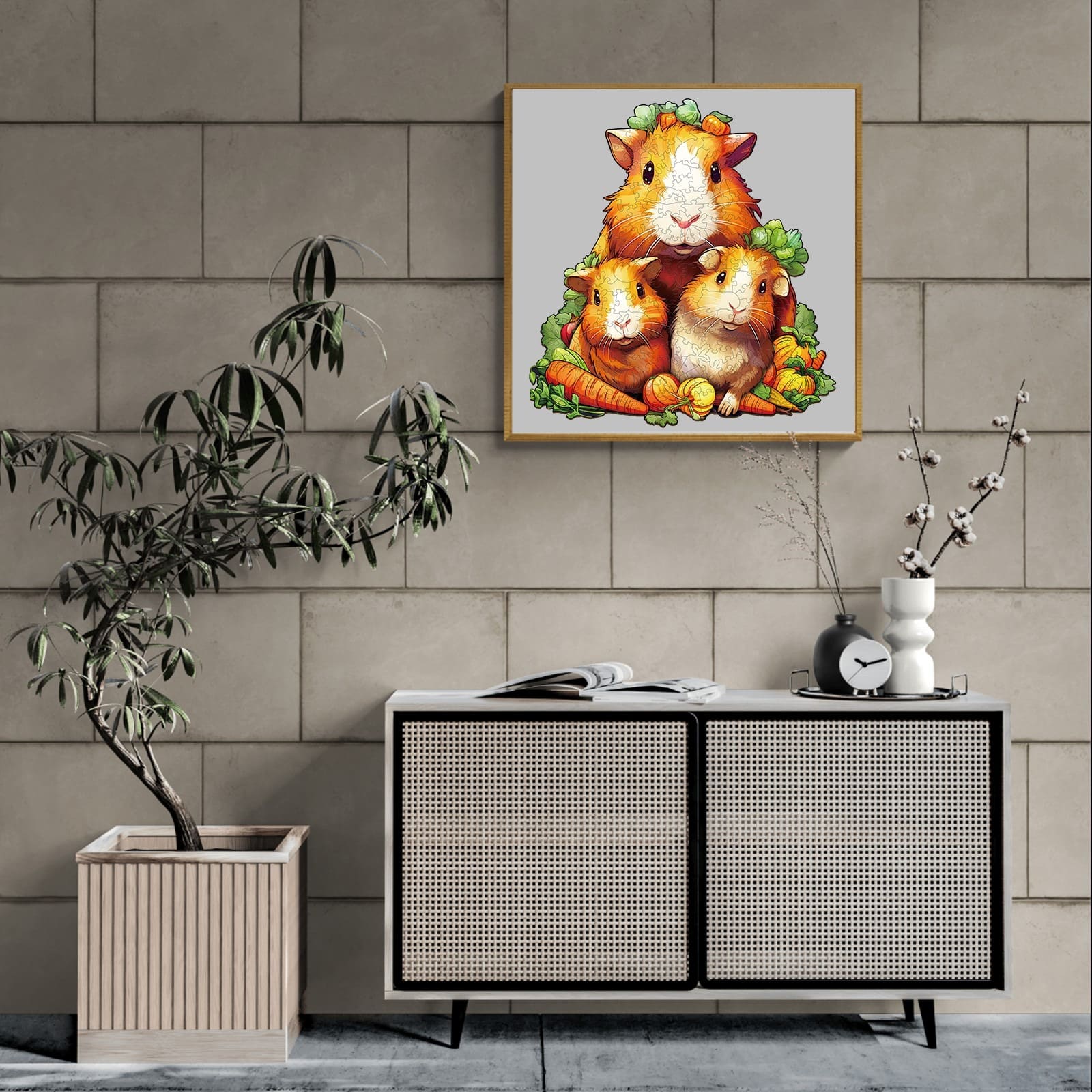 Wooden Jigsaw Puzzle-Guinea Pig Family - Image 8