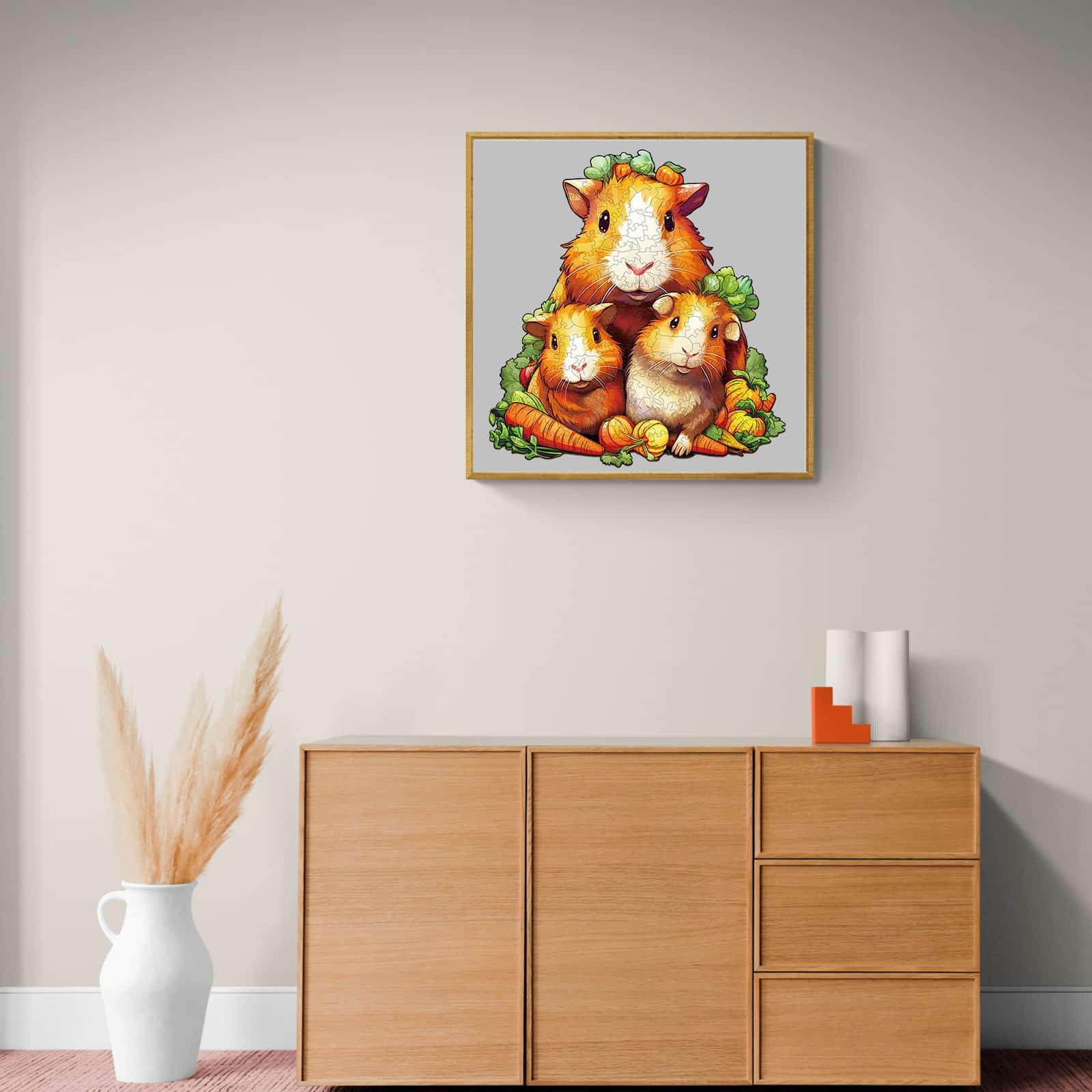 Wooden Jigsaw Puzzle-Guinea Pig Family - Image 7