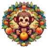 Wooden Jigsaw Puzzle-Happy Monkey
