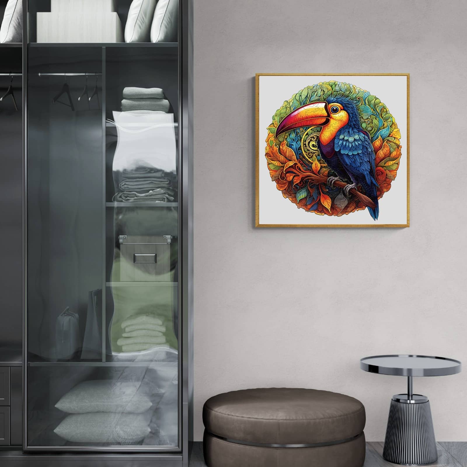 Wooden Jigsaw Puzzle-Lively Toucans - Image 8