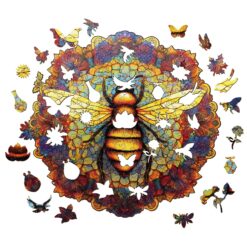 Alternative view of Wooden Jigsaw Puzzle-MANDALA BEE