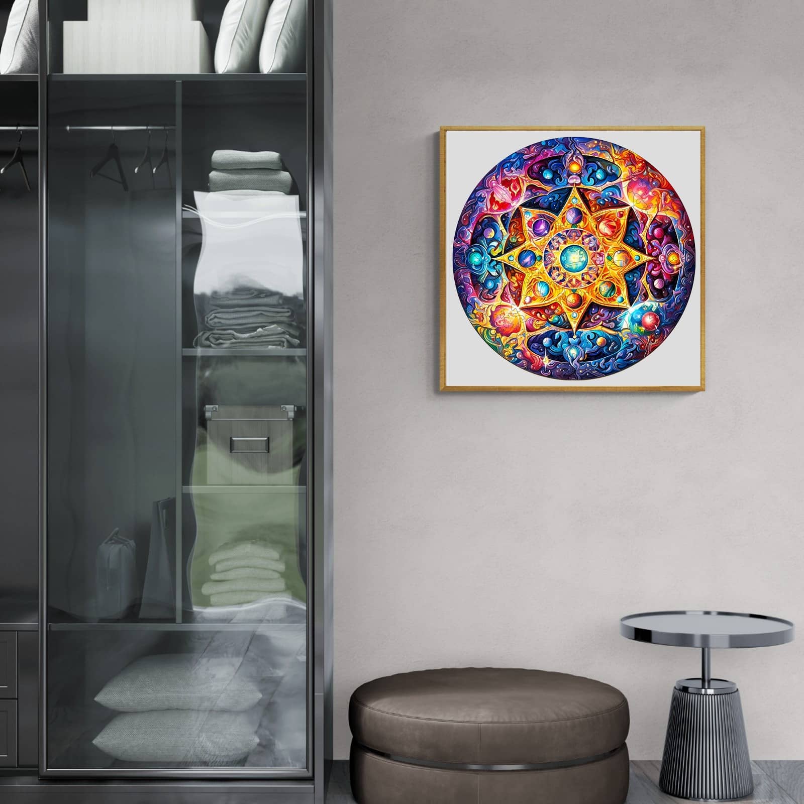 Wooden Jigsaw Puzzle-Mandala Planet - Image 8