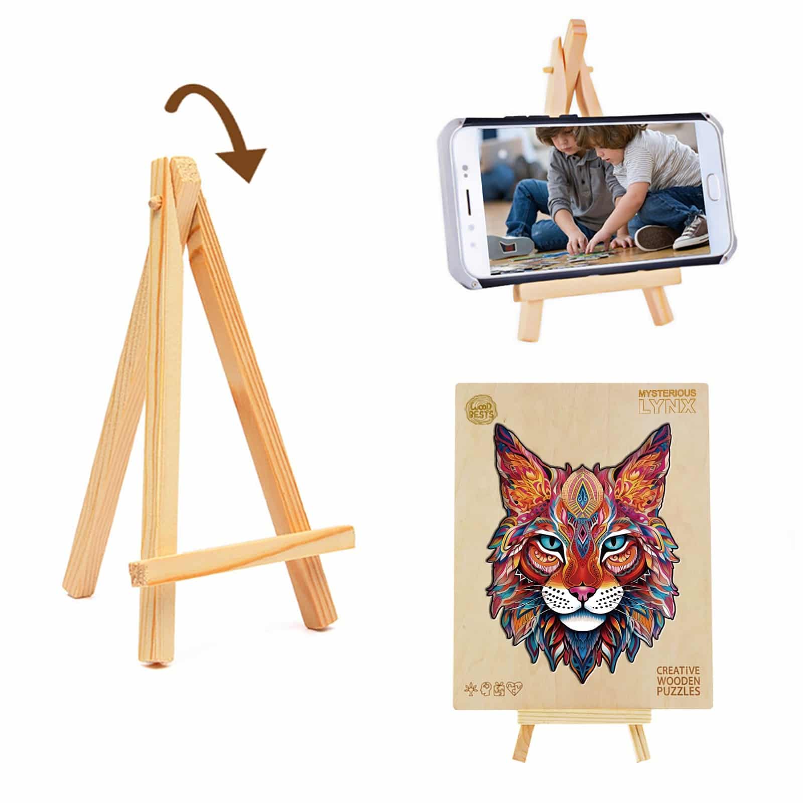 Wooden Jigsaw Puzzle-MYSTERIOUS LYNX - Image 6