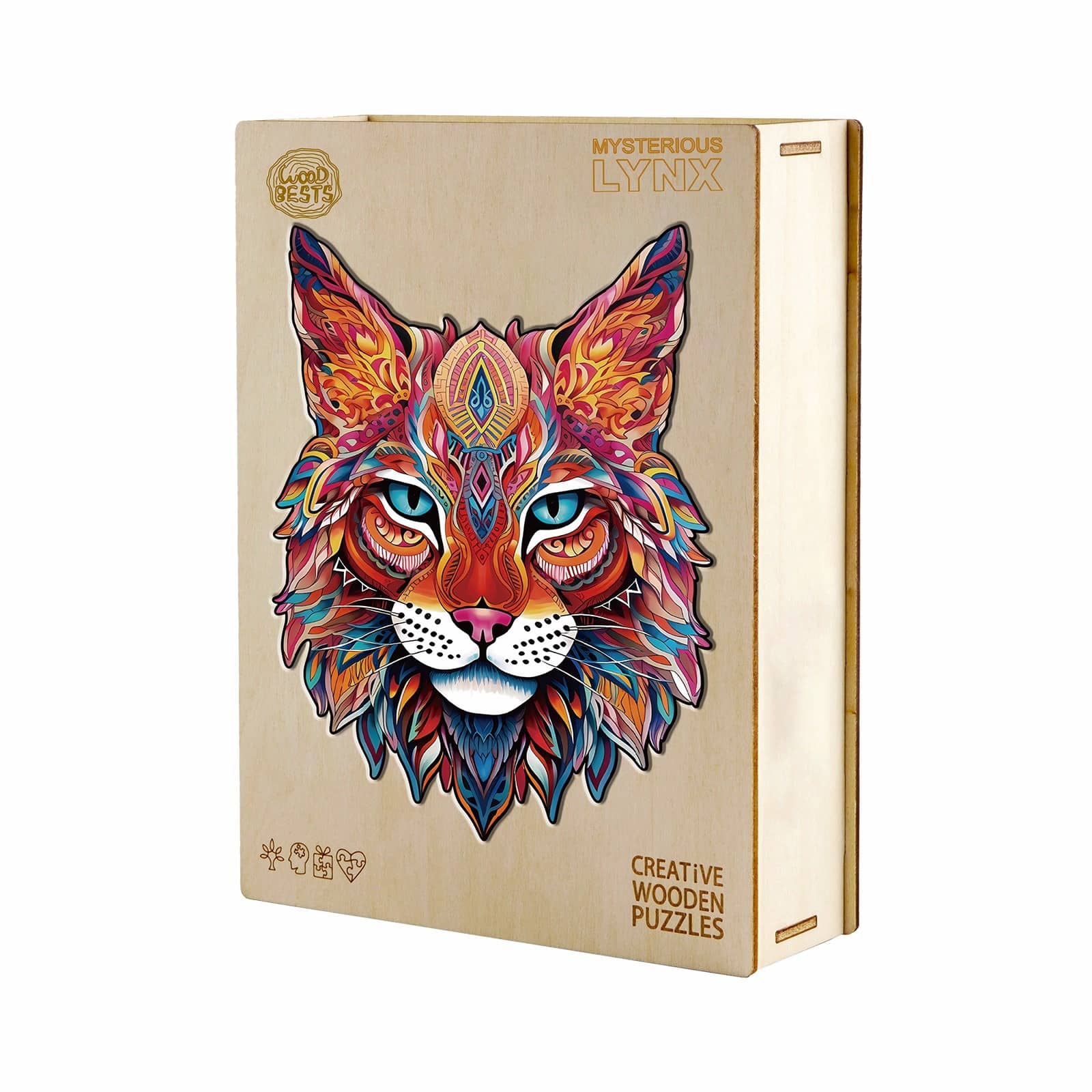 Wooden Jigsaw Puzzle-MYSTERIOUS LYNX - Image 5
