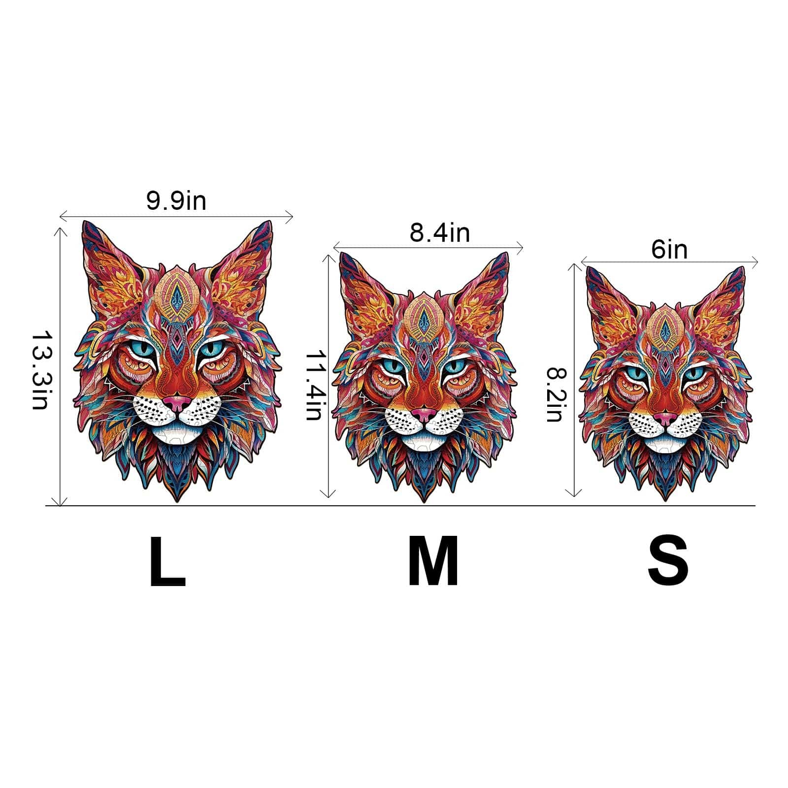 Wooden Jigsaw Puzzle-MYSTERIOUS LYNX - Image 3
