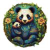Wooden Jigsaw Puzzle-Panda Family 2