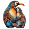 Wooden Jigsaw Puzzle-PENGUIN FAMILY