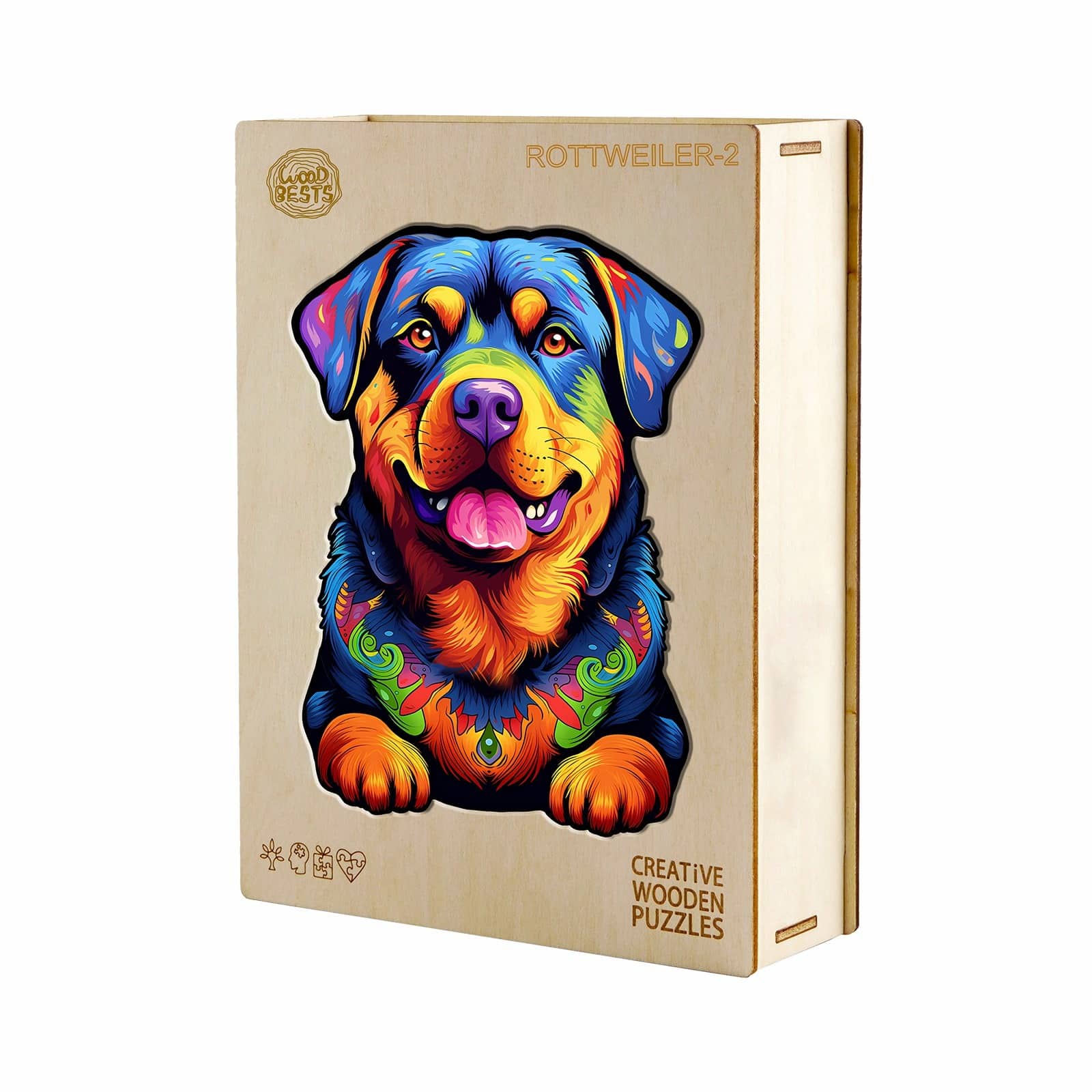 Wooden Jigsaw Puzzle-Rottweiler-2 - Image 5