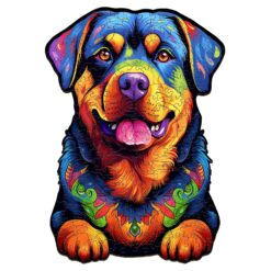 Wooden Jigsaw Puzzle-Rottweiler-2