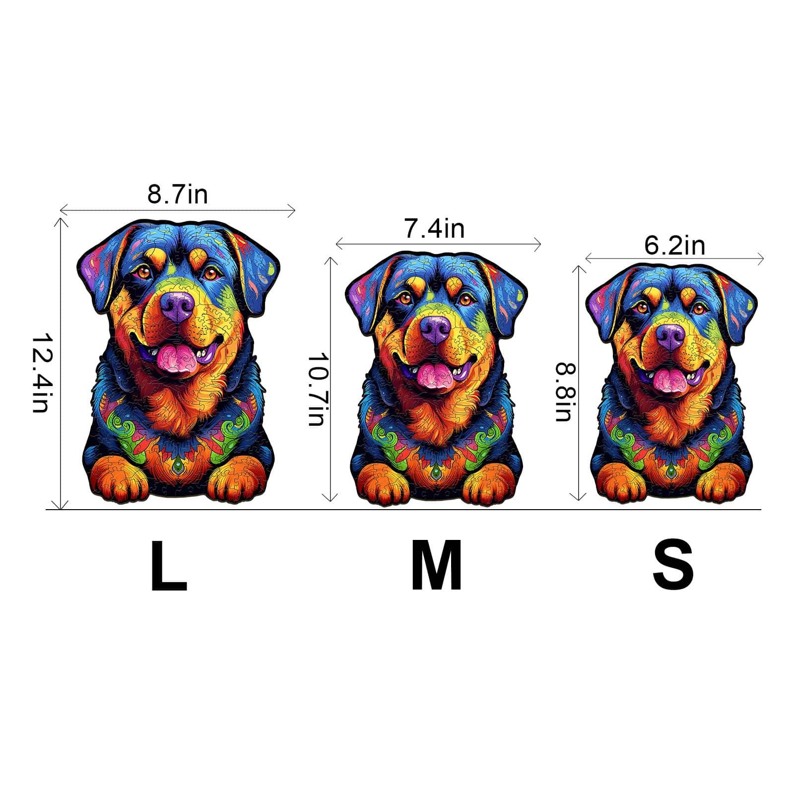 Wooden Jigsaw Puzzle-Rottweiler-2 - Image 3