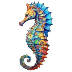 Wooden Jigsaw Puzzle-Seahorse
