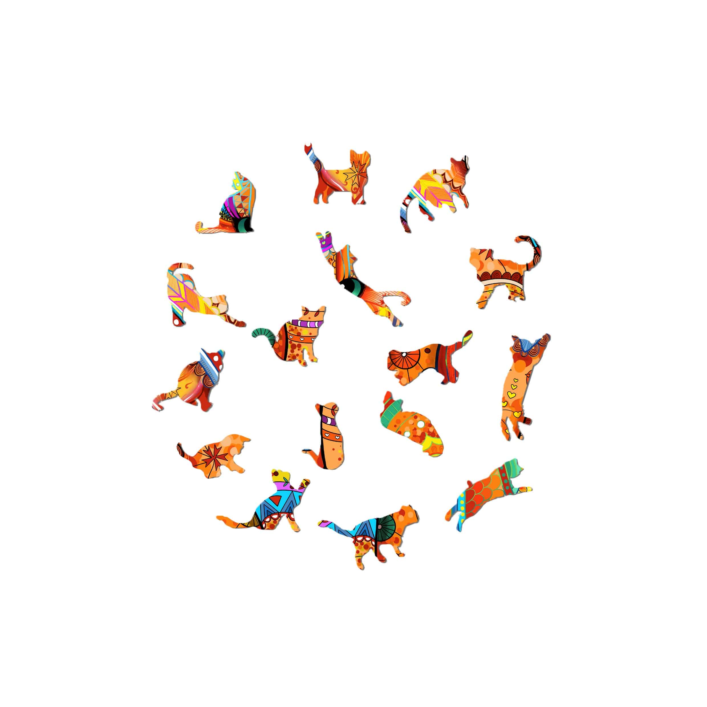 Wooden Jigsaw Puzzle-TACTFUL CAT - Image 3