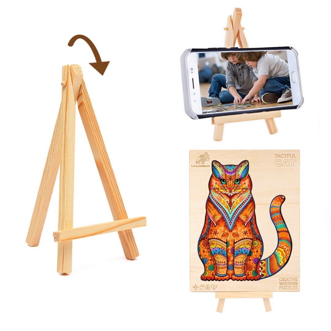 Wooden Jigsaw Puzzle-TACTFUL CAT - Image 8