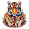 Wooden Jigsaw Puzzle-Tiger Family
