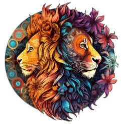 Wooden Jigsaw Puzzle-Yin-Yang Lion-2