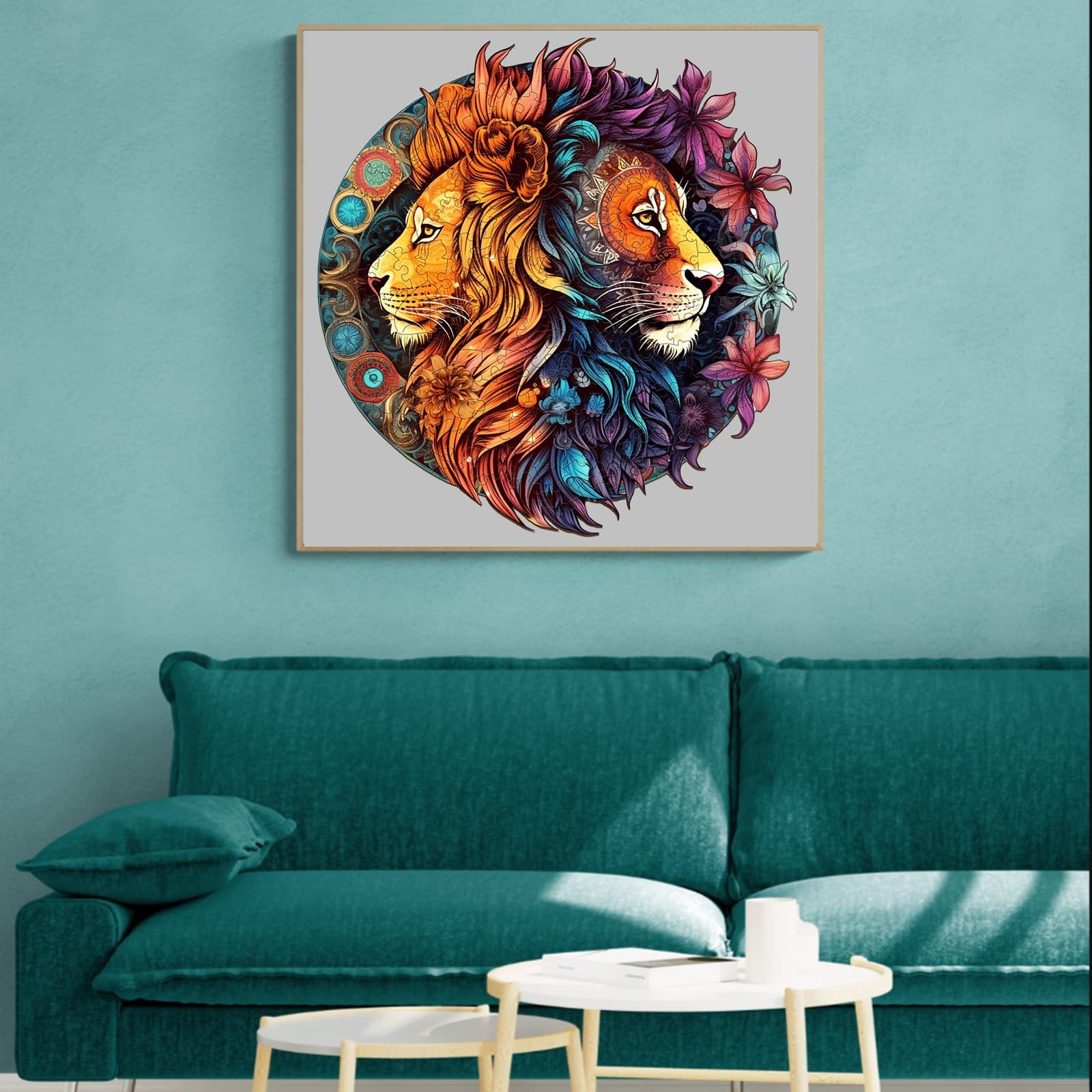 Wooden Jigsaw Puzzle-Yin-Yang Lion-2 - Image 8