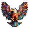 Wooden Jigsaw Puzzle-Bald Eagle with Spread Wings