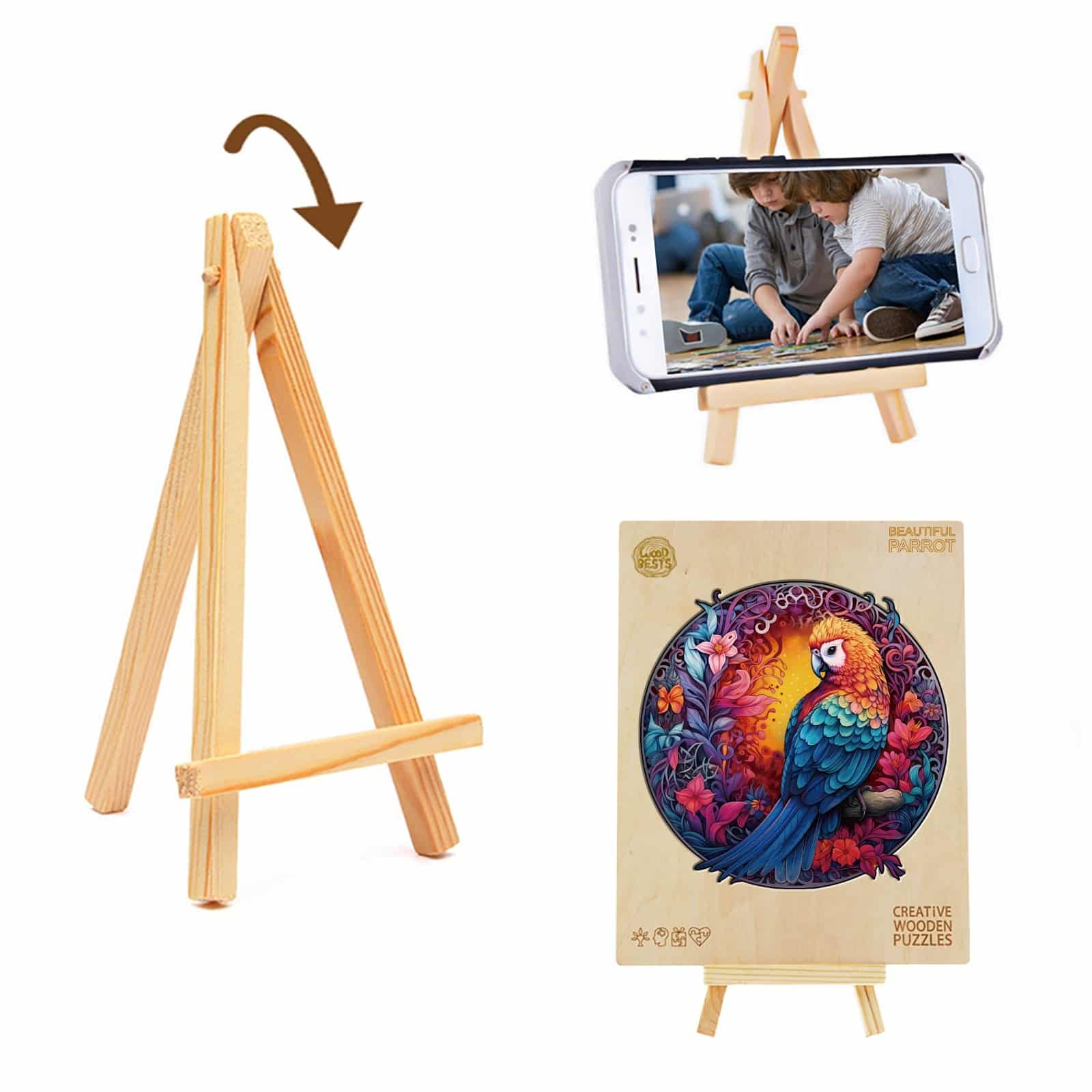 Wooden Jigsaw Puzzle-Beautiful Parrot - Image 6