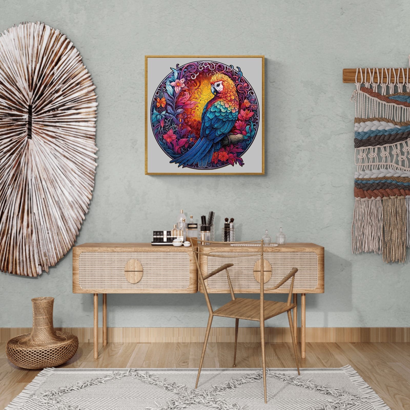 Wooden Jigsaw Puzzle-Beautiful Parrot - Image 7